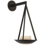 Featuring Divina 19" Floating Bowl Sconce Modern Iron by Visual Comfort at Amethyst Home. Enhance any room with the Divina 19" Floating Bowl Sconce. This modern iron sconce adds a touch of elegance and sophistication to your space. The sleek design creates a floating illusion, making it a unique and stylish addition to your home decor. Elevate your lighting game with this premiu. Amethyst Home provides interior design, new construction, custom furniture, and area rugs in the Kansas City metro area