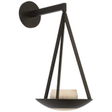 Featuring Divina 19" Floating Bowl Sconce Modern Iron by Visual Comfort at Amethyst Home. Enhance any room with the Divina 19" Floating Bowl Sconce. This modern iron sconce adds a touch of elegance and sophistication to your space. The sleek design creates a floating illusion, making it a unique and stylish addition to your home decor. Elevate your lighting game with this premium scon. Amethyst Home provides interior design, new construction, custom furniture, and area rugs in the Tampa metro area