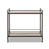 Eisen Nightstand - Striated Marble
