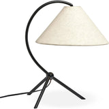 Emile Matte Black Table Lamp  Four Hands