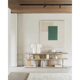 Featuring Geometric Oak Sofa Console by Ethnicraft at Amethyst Home. In the Geometric collection, shapes intersect in unexpected ways, creating playful contrasts with light and shadow at every angle. The Geometric console offers an eye-catching addition to an entry or hallway.

IIDA/HD Expo 2024 Product Design Awards – Winner – Casegoods and Freestanding F. Amethyst Home provides interior design, new home construction design consulting, vintage area rugs, and lighting in the Alpharetta metro area.