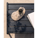 Featuring Jack Teak Black Outdoor Coffee Table by Ethnicraft at Amethyst Home. Alluring from every angle, luxuriant shapes and curves form the basis of the Jack collection. Designed to attract attention with the same clean and classic lines, place the Jack coffee table as a single item or arranged together in a composition specific to your needs.Brushed :. Amethyst Home provides interior design, new home construction design consulting, vintage area rugs, and lighting in the Kansas City metro area.