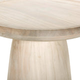 Evara End Table - Natural White Neem | shipping 09/25/2026