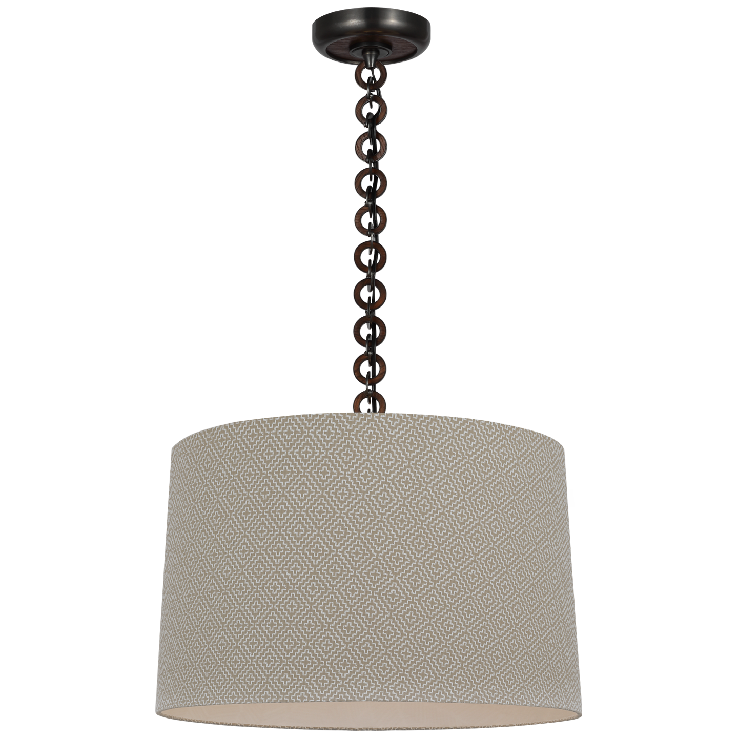 Featuring Evelyn 19" Hanging Shade Bronze and Natural Oak by Visual Comfort at Amethyst Home. Elevate your space with the elegant Evelyn 19" Hanging Shade. This bronze and natural oak shade adds a touch of luxurious sophistication to any room. With its hanging design, it provides the perfect combination of style and functionality. Enhance your décor and ambiance with this exclusi. Amethyst Home provides interior design, new construction, custom furniture, and area rugs in the Alpharetta metro area