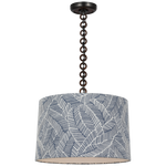 Featuring Evelyn 19" Hanging Shade Bronze and Natural Oak by Visual Comfort at Amethyst Home. Add a touch of elegance to any room with the Evelyn 19" Hanging Shade in Bronze and Natural Oak. This sophisticated hanging shade provides both practical lighting and a stylish statement piece. Crafted with attention to detail, it's the perfect addition to elevate your space.
Overall Dim. Amethyst Home provides interior design, new construction, custom furniture, and area rugs in the Des Moines metro area