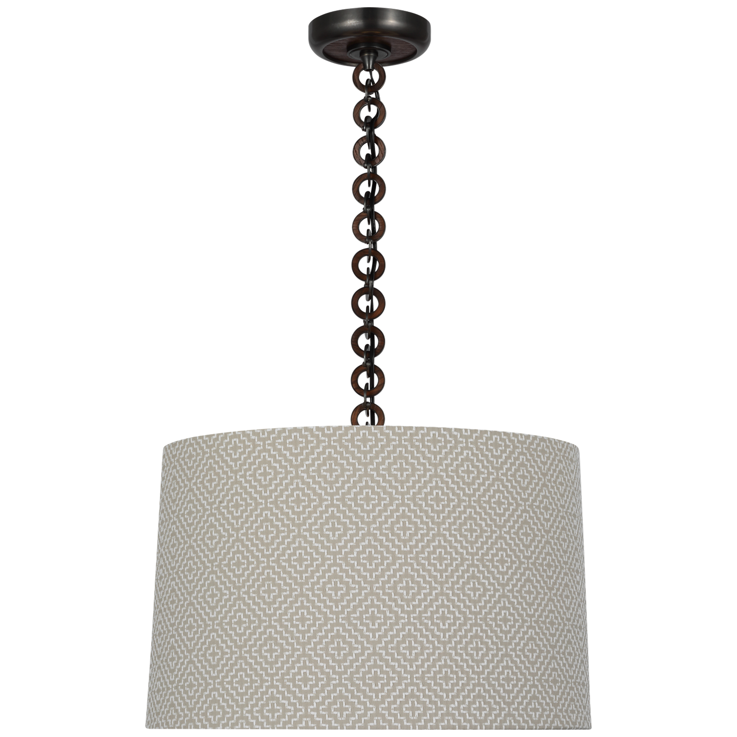 Featuring Evelyn 19" Hanging Shade Bronze and Natural Oak by Visual Comfort at Amethyst Home. Elevate your space with the elegant Evelyn 19" Hanging Shade. This bronze and natural oak shade adds a touch of luxurious sophistication to any room. With its hanging design, it provides the perfect combination of style and functionality. Enhance your décor and ambiance with this exclusiv. Amethyst Home provides interior design, new construction, custom furniture, and area rugs in the Park City metro area