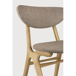 Featuring Eye Warm Grey Varnished Oak Dining Chair by Ethnicraft at Amethyst Home. Beauty is in the eye of the beholder. With sleek, angular, front legs and flowing smooth connections, the Eye dining chair is a hallmark solid wooden seating design. The curved backrest, reminiscent of a winked eye, inspired the name of the chair. Think subtle elegance with a stylish edge. Designed. Amethyst Home provides interior design, new construction, custom furniture, and area rugs in the Scottsdale metro area