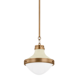 Maxton Pendant - Patina Brass And Soft Sand