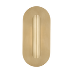 Featuring Fielle Small Sconce Hand Rubbed Antique Brass by Visual Comfort at Amethyst Home. The Fielle series by Kelly Wearstler is a clever design fitted with integrated LED technology with a seriously pared-down profile. Featuring minimalist silhouettes with modern design details, the distinctive Fielle series offers a versatile range of lighting, including sconces, table and flo. Amethyst Home provides interior design, new construction, custom furniture, and area rugs in the Portland metro area