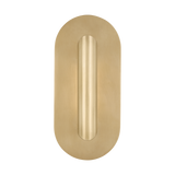 Featuring Fielle Small Sconce Hand Rubbed Antique Brass by Visual Comfort at Amethyst Home. The Fielle series by Kelly Wearstler is a clever design fitted with integrated LED technology with a seriously pared-down profile. Featuring minimalist silhouettes with modern design details, the distinctive Fielle series offers a versatile range of lighting, including sconces, table and flo. Amethyst Home provides interior design, new construction, custom furniture, and area rugs in the Portland metro area