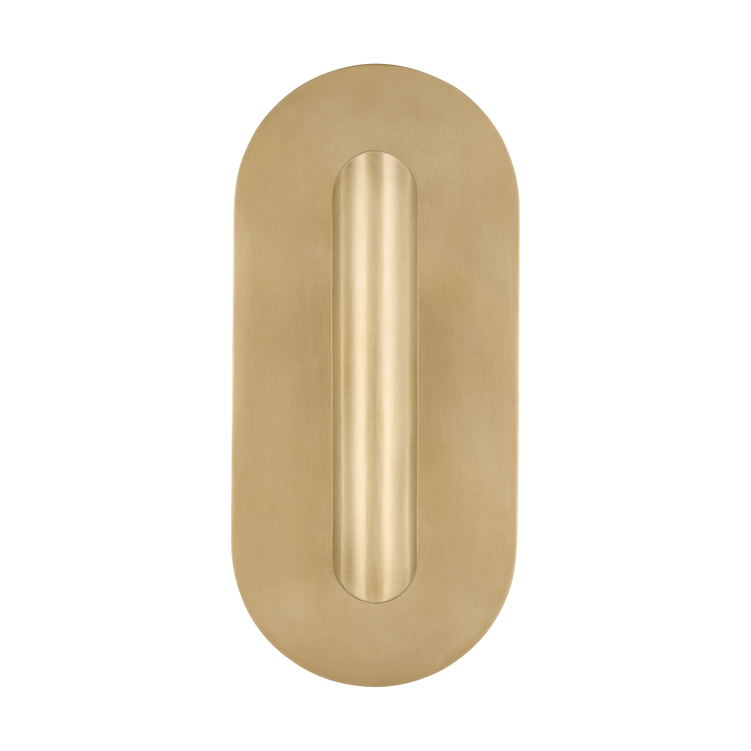 Featuring Fielle Small Sconce Hand Rubbed Antique Brass by Visual Comfort at Amethyst Home. The Fielle series by Kelly Wearstler is a clever design fitted with integrated LED technology with a seriously pared-down profile. Featuring minimalist silhouettes with modern design details, the distinctive Fielle series offers a versatile range of lighting, including sconces, table and fl. Amethyst Home provides interior design, new construction, custom furniture, and area rugs in the San Diego metro area