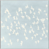 Featuring Flight of Passage 1 Art by Wendover Art at Amethyst Home. Dreamy soft birds in flight on a powder blue canvas.  Peaceful and mesmerizing.
Specialty: Giclee on Raw Canvas, Gallery WrappedMedium : Raw CanvasSize : 49.25"w x 49.25"hTreatment : Gallery Wrapped Framed as shown.  Amethyst Home provides interior design, new home construction design consulting, vintage area rugs, and lighting in the Miami metro area.