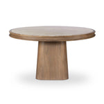 As fans of clean style at Amethyst, we love the warm modern inspired Bourne Dining Table - Light Beige Travertine. This item pairs well with other brands such as Surya and is perfect for color drenched homes Amethyst Home provides interior design, new home construction design consulting, vintage area rugs, and lighting in the Charlotte metro area.