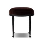 As fans of wabi sabi materials at Amethyst, we love the warm modern inspired Corinne Accent Stool - Surrey Plum. This item pairs well with other brands such as Surya and is perfect for modern homes Amethyst Home provides interior design, new home construction design consulting, vintage area rugs, and lighting in the Boston metro area.