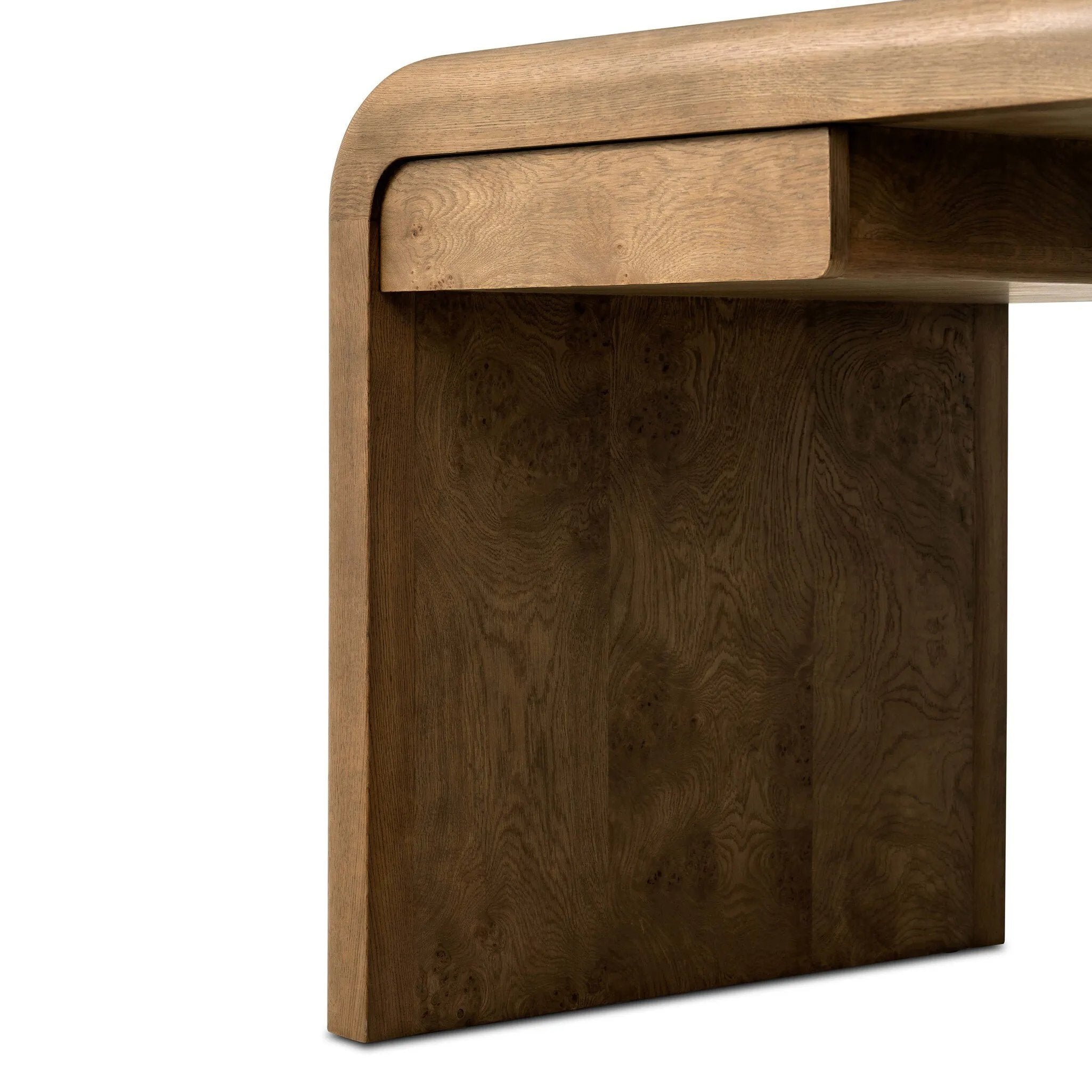 As enthusiasts of organic modern aesthetics at Amethyst, we love the optimistic inspired Daven Desk - Rye Medium Burl Oak Veneer. This item pairs well with other brands such as Ethnicraft and is perfect for modern homes Amethyst Home provides interior design, new home construction design consulting, vintage area rugs, and lighting in the Winter Garden metro area.