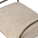 As fans of organic modern design at Amethyst, we love the nature inspired Demi Accent Stool - Beige Shearling. This item pairs well with other brands such as Four Hands and is perfect for modern homes Amethyst Home provides interior design, new home construction design consulting, vintage area rugs, and lighting in the Tampa metro area.