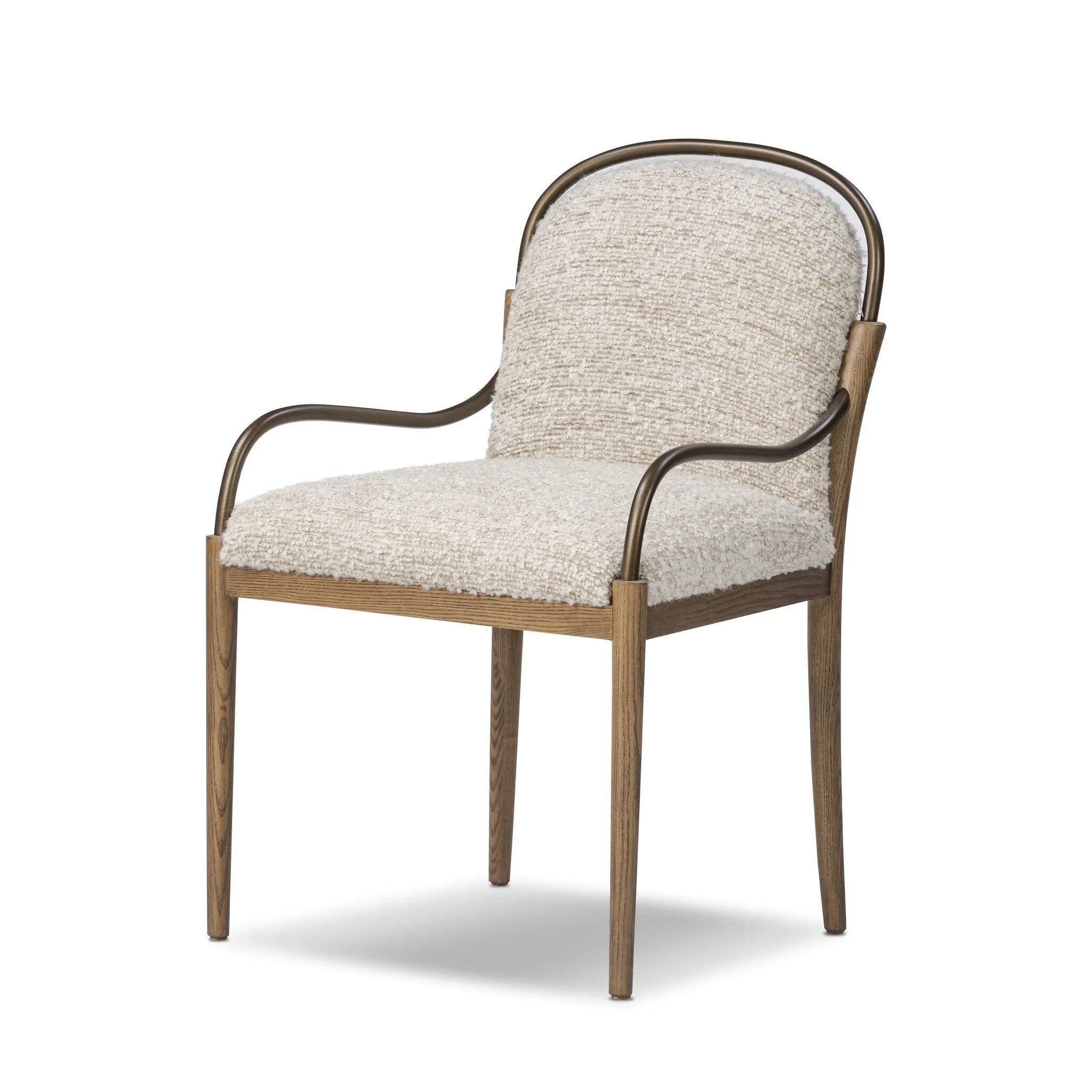 As fans of luxe materials at Amethyst, we love the warm modern inspired Demi Dining Chair - Ivan Stone. This item pairs well with other brands such as Verellen and is perfect for wabi sabi homes Amethyst Home provides interior design, new home construction design consulting, vintage area rugs, and lighting in the Boston metro area.