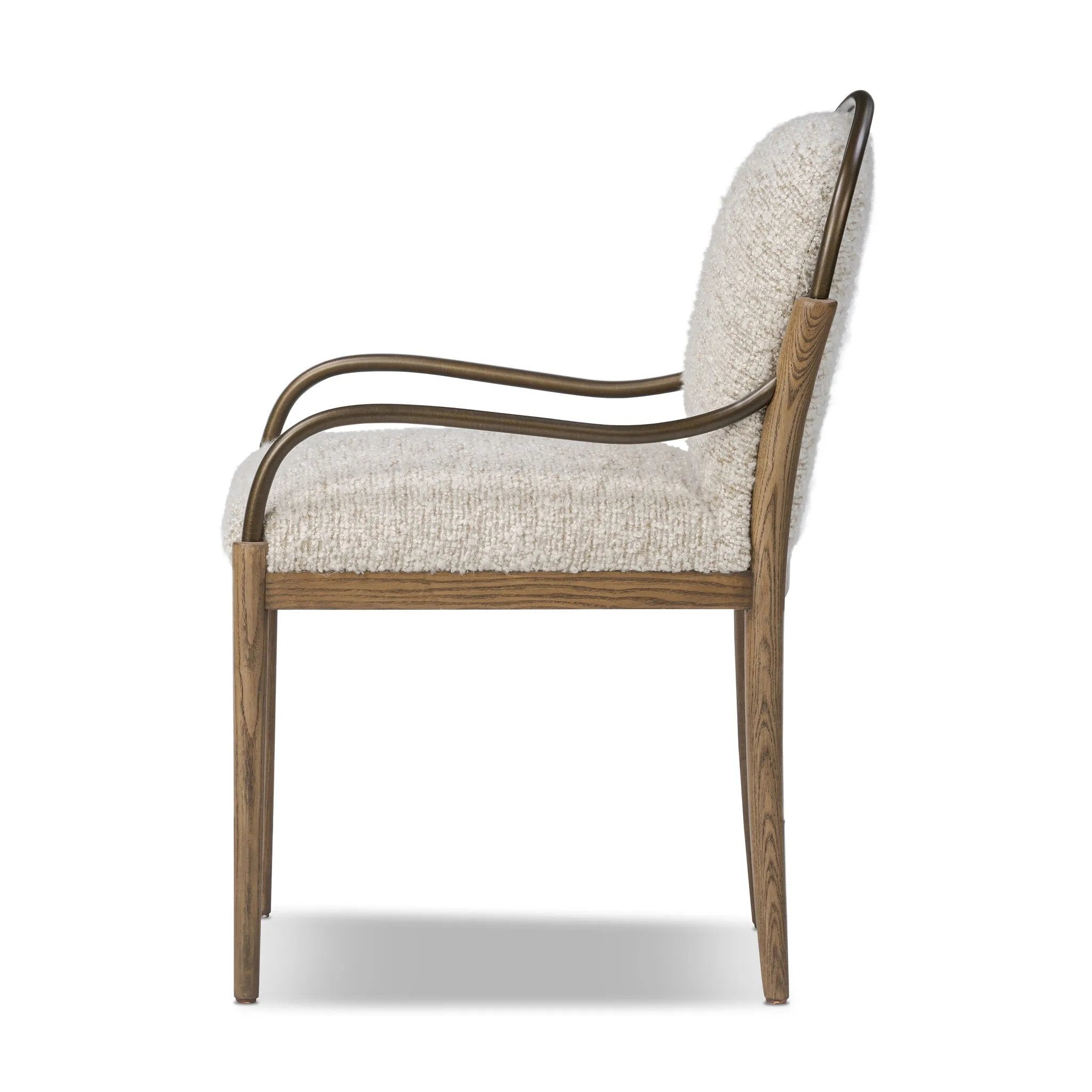 As fans of luxe materials at Amethyst, we love the warm modern inspired Demi Dining Chair - Ivan Stone. This item pairs well with other brands such as Verellen and is perfect for wabi sabi homes Amethyst Home provides interior design, new home construction design consulting, vintage area rugs, and lighting in the Dallas metro area.