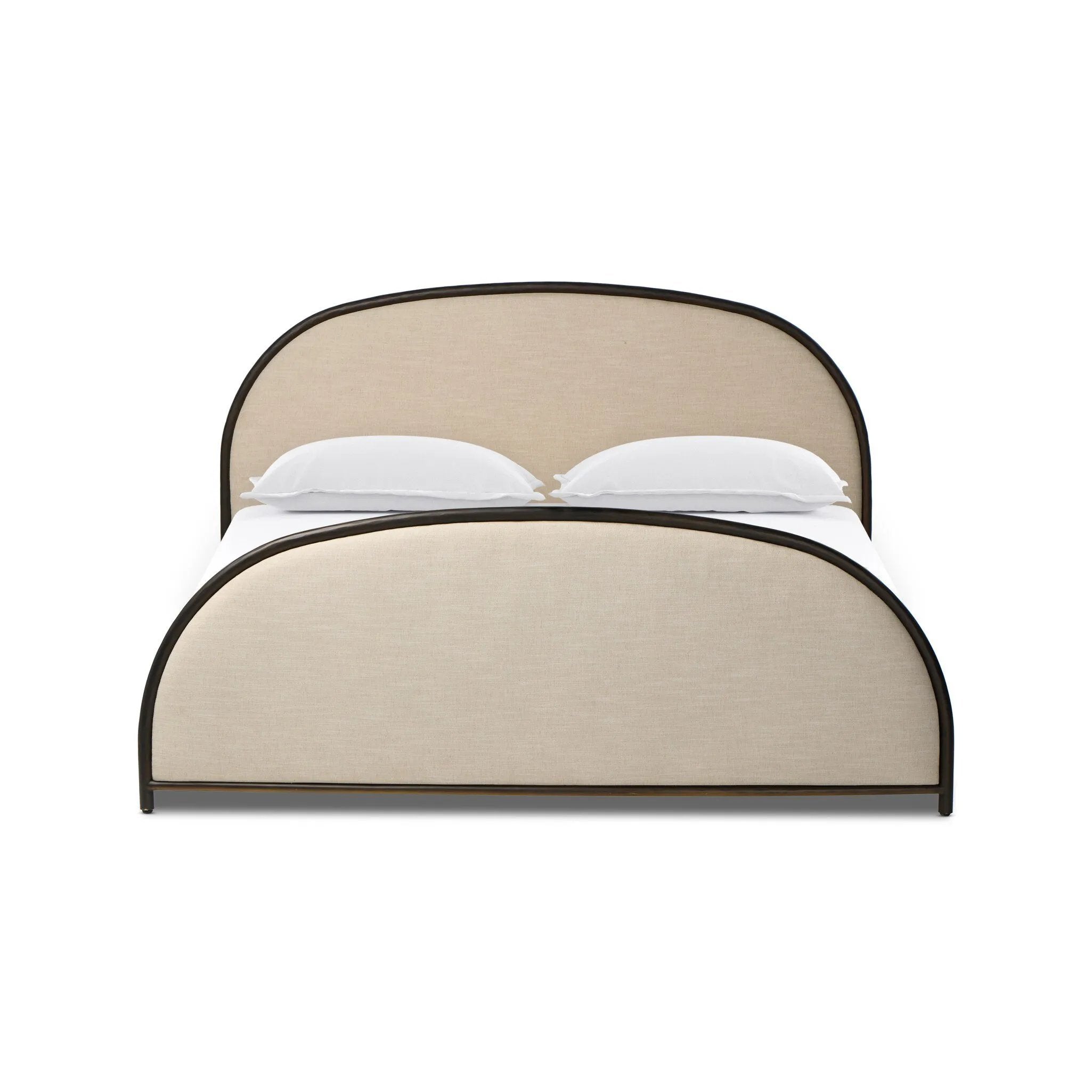 As lovers of wabi sabi materials at Amethyst, we love the optimistic inspired Lamont Bed - Savoy Parchment. This item pairs well with other brands such as Four Hands and is perfect for wabi sabi homes Amethyst Home provides interior design, new home construction design consulting, vintage area rugs, and lighting in the Omaha metro area.