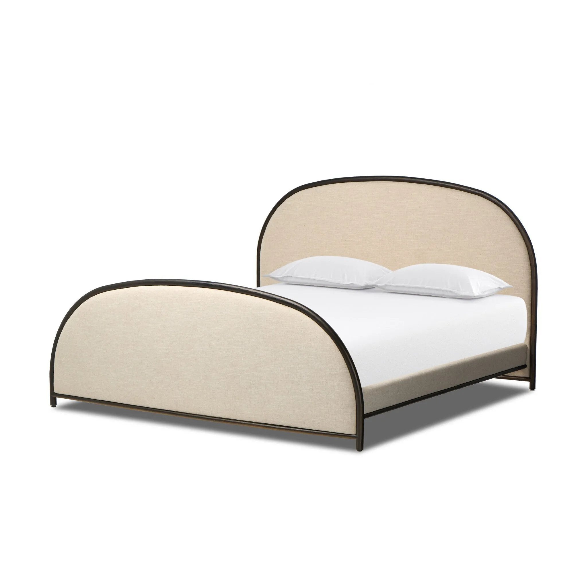 As lovers of wabi sabi materials at Amethyst, we love the optimistic inspired Lamont Bed - Savoy Parchment. This item pairs well with other brands such as Four Hands and is perfect for wabi sabi homes Amethyst Home provides interior design, new home construction design consulting, vintage area rugs, and lighting in the Tampa metro area.