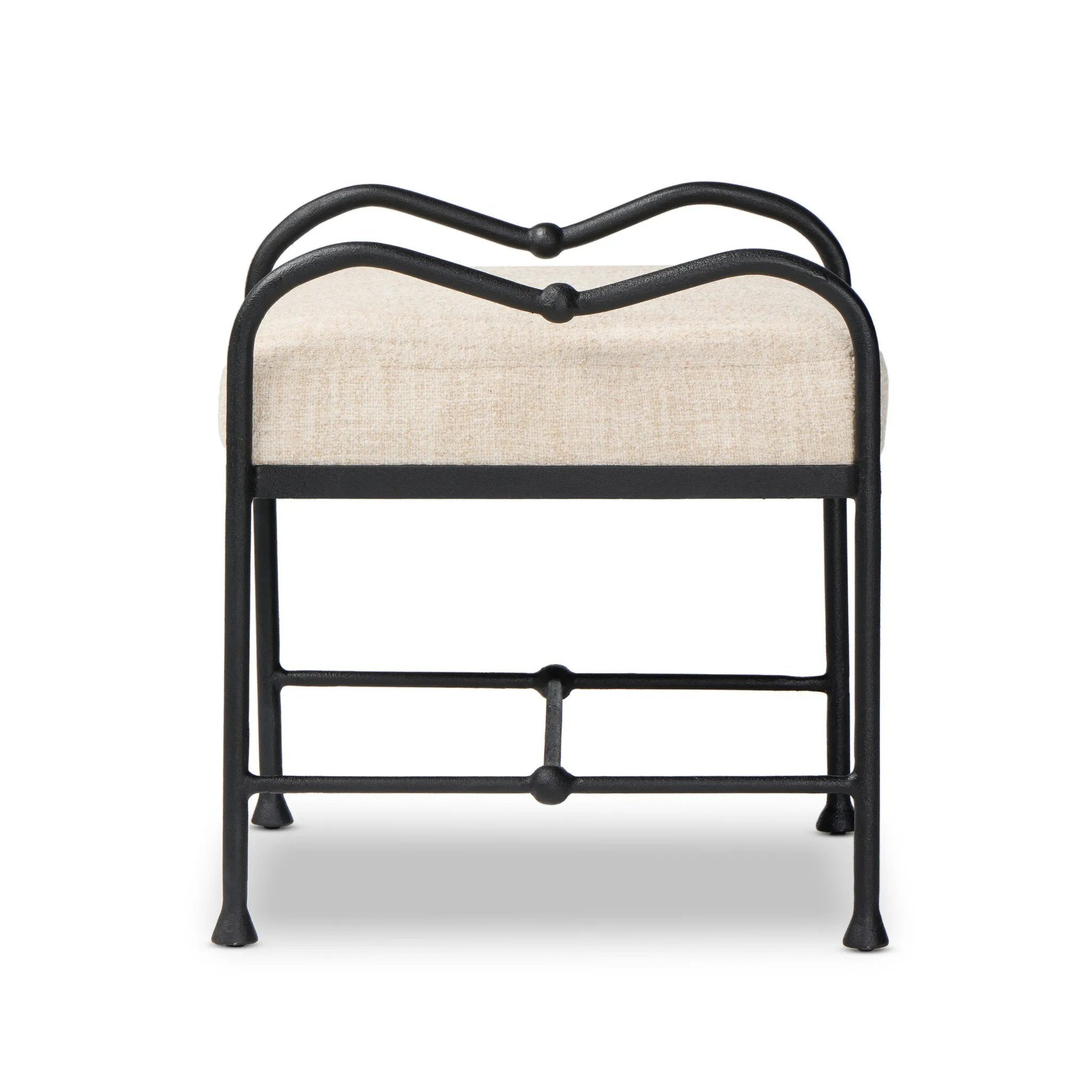 As fans of wabi sabi style at Amethyst, we love the nature inspired Leona Accent Stool - Yuma Cream. This item pairs well with other brands such as Cisco Home and is perfect for modern homes Amethyst Home provides interior design, new home construction design consulting, vintage area rugs, and lighting in the Scottsdale metro area.
