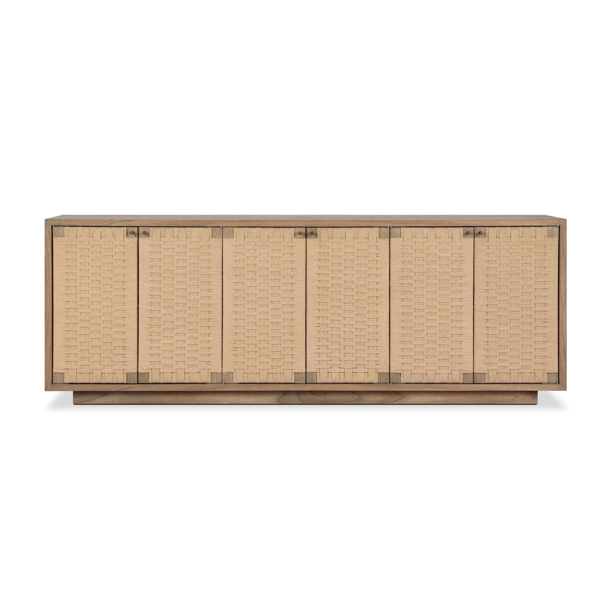 As enthusiasts of organic modern design at Amethyst, we love the optimistic inspired Macklin Sideboard - Sandy Mindi Veneer. This item pairs well with other brands such as Loloi Rugs and is perfect for loft homes Amethyst Home provides interior design, new home construction design consulting, vintage area rugs, and lighting in the Omaha metro area.