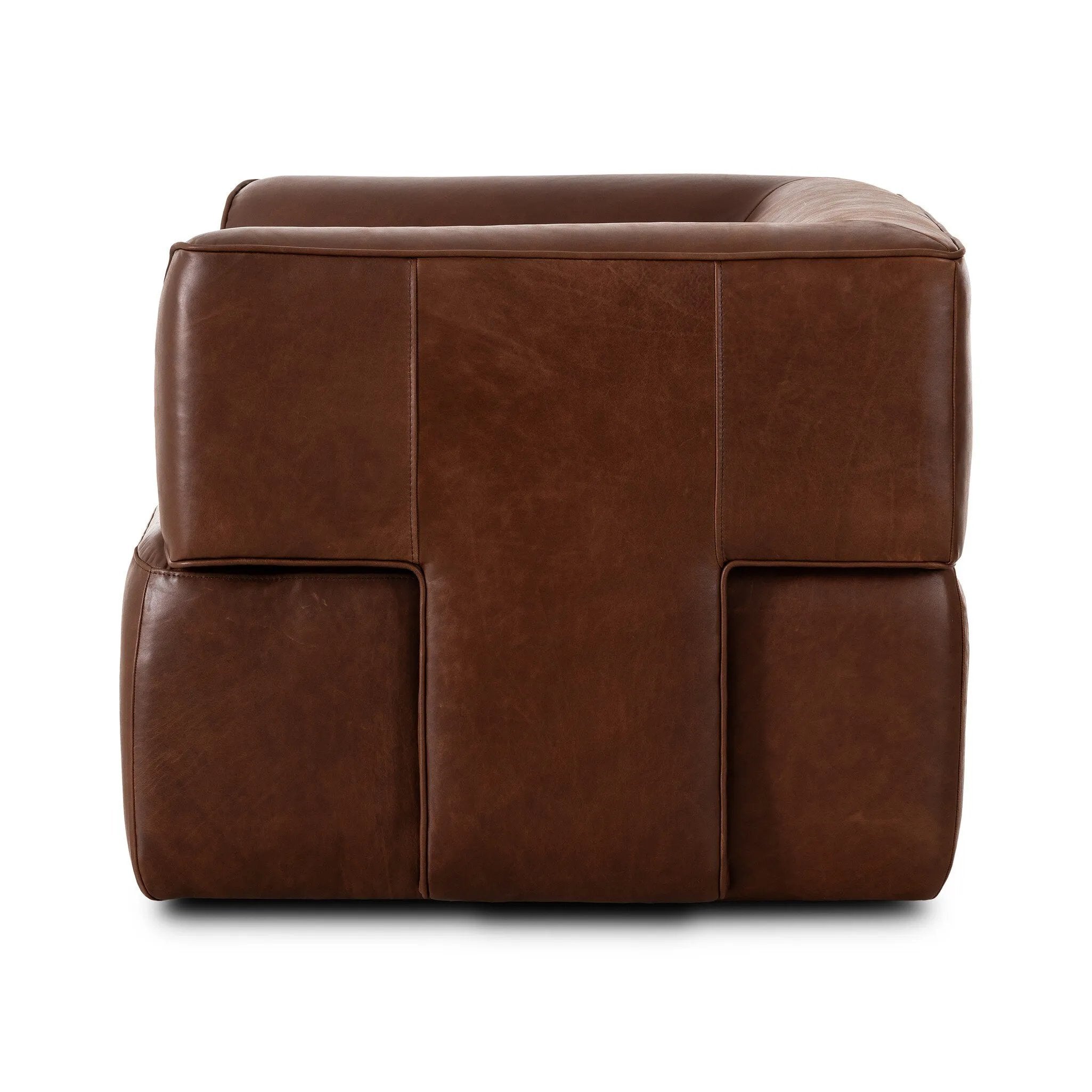As enthusiasts of luxe materials at Amethyst, we love the designer inspired Pacey Swivel Chair - Dulane Mahogany. This item pairs well with other brands such as Loloi Rugs and is perfect for coastal homes Amethyst Home provides interior design, new home construction design consulting, vintage area rugs, and lighting in the Boston metro area.
