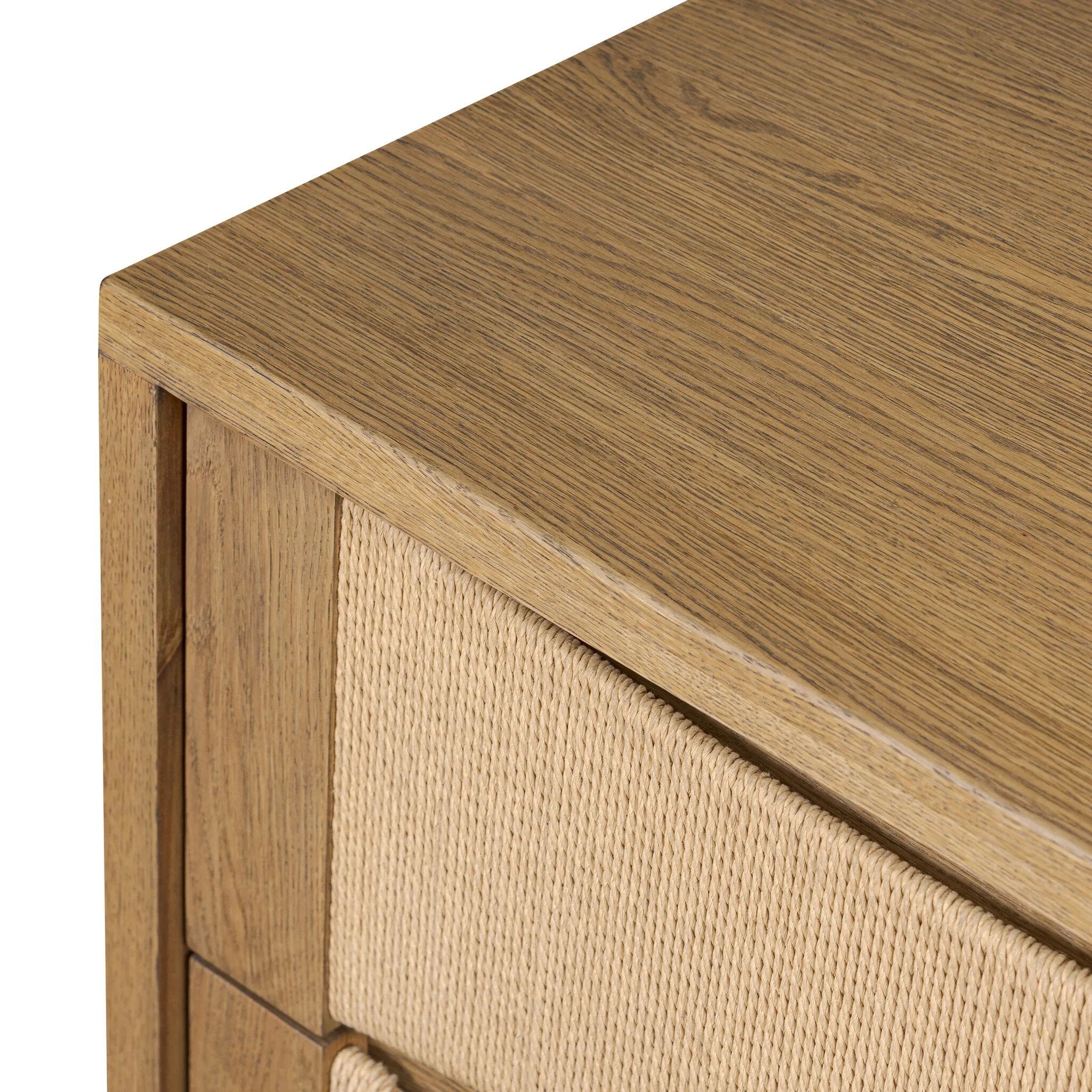 As fans of wabi sabi style at Amethyst, we love the warm modern inspired Wilmina Nightstand - Amber Oak Thin Veneer. This item pairs well with other brands such as Ethnicraft and is perfect for eclectic homes Amethyst Home provides interior design, new home construction design consulting, vintage area rugs, and lighting in the San Diego metro area.