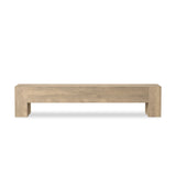 Made from thick-cut oak veneer with a faux rustic finish made to emulate wormwood, with clean Parsons lines, chunky squared legs and dovetail joinery detailing.As fans of organic modern aesthetics at Amethyst, we love the warm modern inspired Abaso Accent Bench - Whitewash Rustic Wormwood Oak. Amethyst Home provides interior design, new home construction design consulting, vintage area rugs, and lighting in the Monterey metro area.