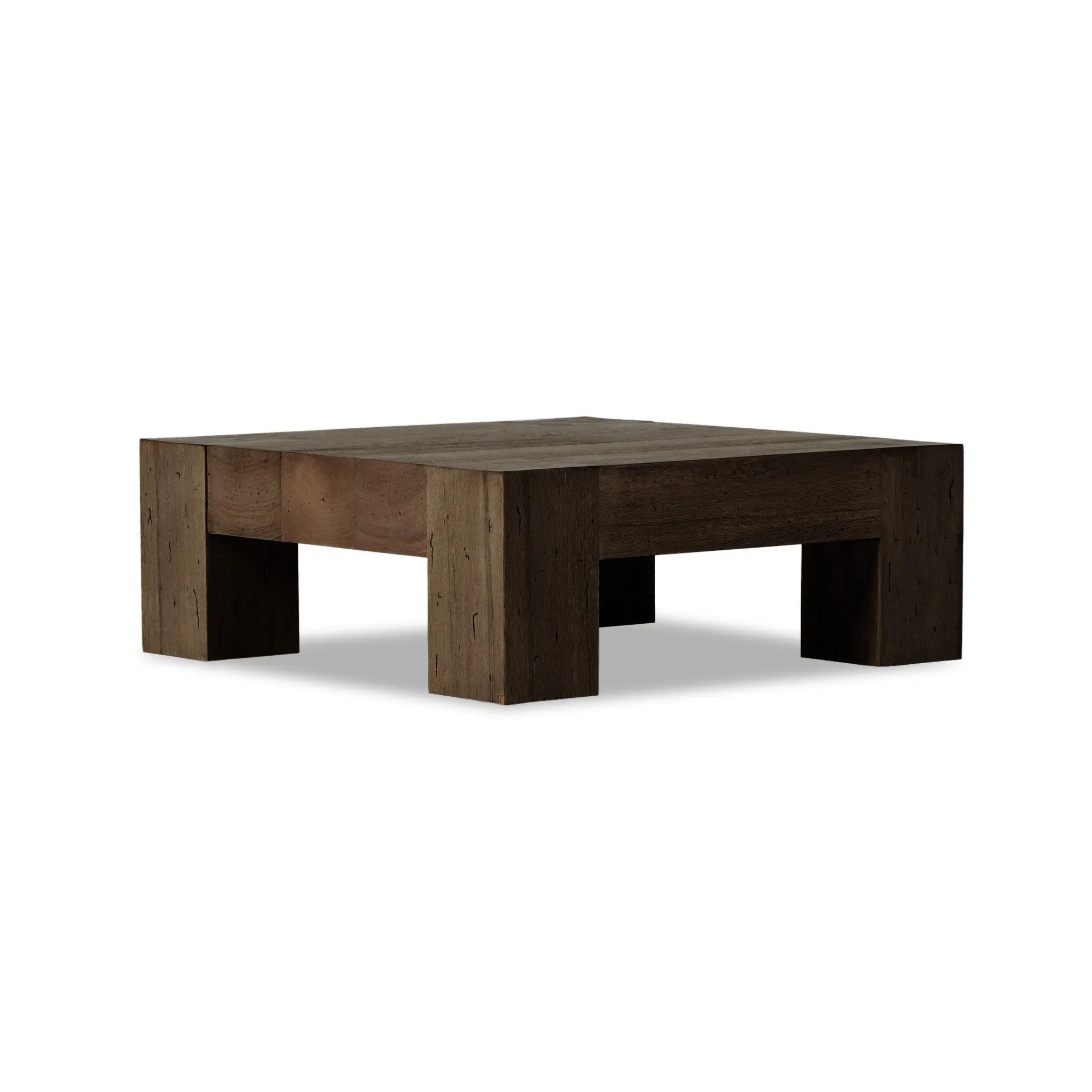 Made from thick-cut oak veneer with a faux rustic finish made to emulate wormwood oak, this low, large-scale coffee table features chunky squared legs and dovetail joinery detailing.As enthusiasts of wabi sabi materials at Amethyst, we love the warm modern inspired Abaso Coffee Table - Ebony Rustic Wormwood Oak. Amethyst Home provides interior design, new home construction design consulting, vintage area rugs, and lighting in the Salt Lake City metro area.