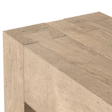 Made from thick-cut oak veneer with a faux rustic finish made to emulate wormwood, this large-scale console table features chunky squared legs and dovetail joinery detailing.As lovers of modern design at Amethyst, we love the designer inspired Abaso Console Table - Whitewash Rustic Wormwood Oak. Amethyst Home provides interior design, new home construction design consulting, vintage area rugs, and lighting in the Miami metro area.