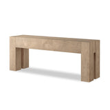 Made from thick-cut oak veneer with a faux rustic finish made to emulate wormwood, this large-scale console table features chunky squared legs and dovetail joinery detailing.As lovers of modern design at Amethyst, we love the designer inspired Abaso Console Table - Whitewash Rustic Wormwood Oak. Amethyst Home provides interior design, new home construction design consulting, vintage area rugs, and lighting in the Portland metro area.