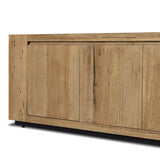 Made from thick-cut oak veneer with a faux rustic finish made to emulate wormwood, this spacious media console features a pedestal base and dovetail joinery detailing.As lovers of organic modern materials at Amethyst, we love the optimistic inspired Abaso Media Console - Rustic Wormwood Oak. Amethyst Home provides interior design, new home construction design consulting, vintage area rugs, and lighting in the Laguna Beach metro area.