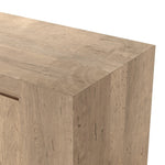 Made from thick-cut oak veneer with a rustic finish, this spacious media console features a pedestal base and dovetail joinery detailing.As lovers of clean aesthetics at Amethyst, we love the warm modern inspired Abaso Media Console - Whitewash Rustic Wormwood Oak. Amethyst Home provides interior design, new home construction design consulting, vintage area rugs, and lighting in the San Diego metro area.