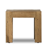 Made from thick-cut oak veneer with a faux rustic finish made to emulate wormwood, this end table features chunky squared legs and dovetail joinery detailing.Collection: Wesso Amethyst Home provides interior design, new home construction design consulting, vintage area rugs, and lighting in the Seattle metro area.