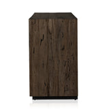 Made from thick-cut oak veneer with a faux rustic finish made to emulate wormwood oak, this low, large-scale sideboard features chunky squared legs and dovetail joinery detailing.As enthusiasts of wabi sabi style at Amethyst, we love the warm modern inspired Abaso Sideboard - Ebony Rustic Wormwood Oak. Amethyst Home provides interior design, new home construction design consulting, vintage area rugs, and lighting in the Seattle metro area.