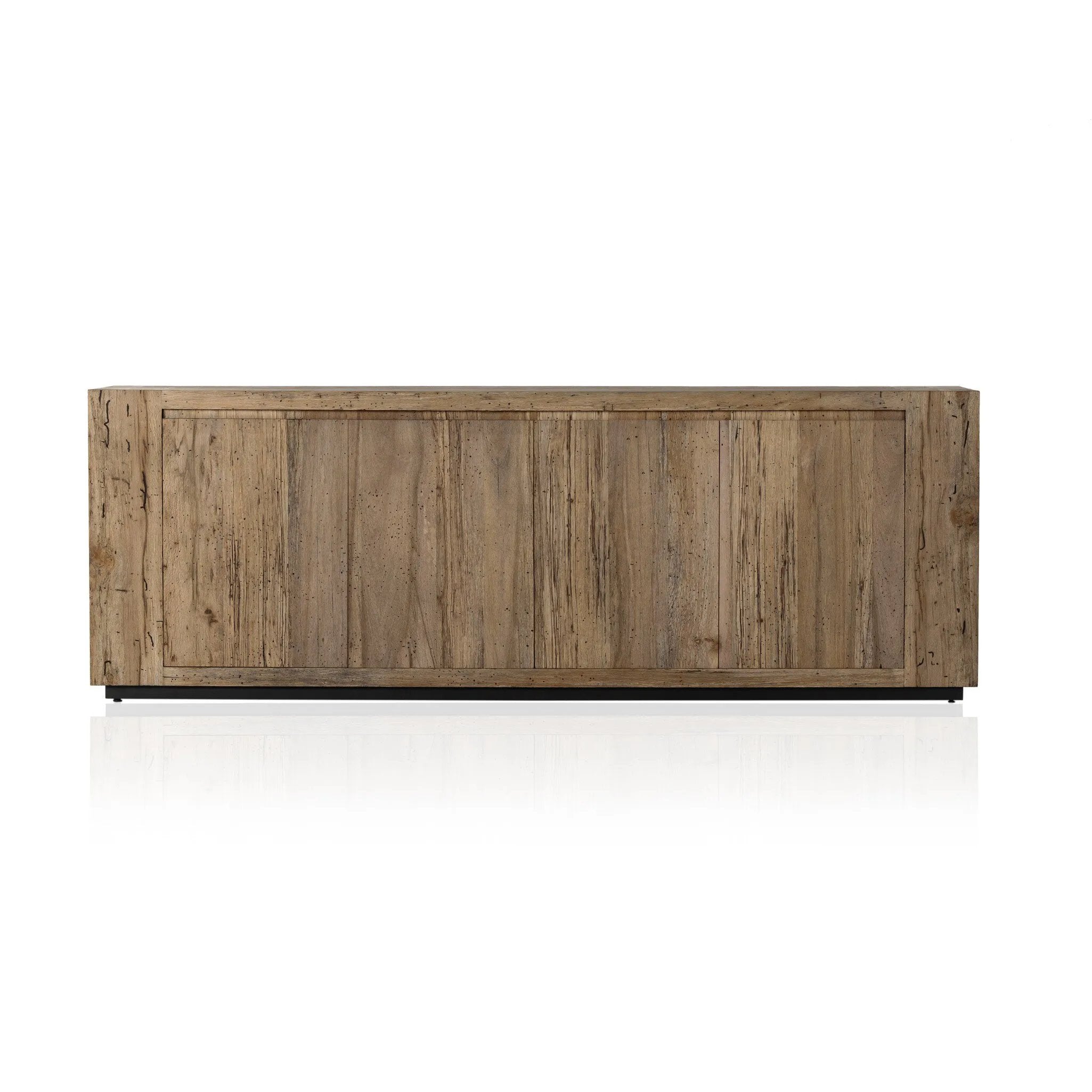 Made from thick-cut oak veneer with a faux rustic finish made to emulate wormwood, this low, large-scale sideboard features chunky squared legs and dovetail joinery detailing.As lovers of modern materials at Amethyst, we love the nature inspired Abaso Sideboard - Rustic Wormwood Oak. Amethyst Home provides interior design, new home construction design consulting, vintage area rugs, and lighting in the Salt Lake City metro area.