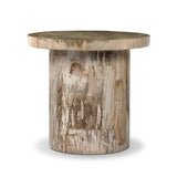 Featuring Aida Light Petrified Wood End Table by Four Hands at Amethyst Home. A perfectly scaled end table of petrified wood is an instant head turner, bringing an earthen look to your space.Overall Dimensions: 24.00"w x 24.00"d x 22.00"hWeight : 124.56 lbsMaterials: Petrified Wood. Amethyst Home provides interior design, new home construction design consulting, vintage area rugs, and lighting in the Kansas City metro area.
