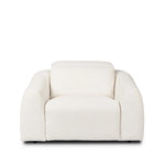 Introducing an Italian-inspired modern recliner. Featuring waterfall seating, curved arms, an adjustable headrest, articulating footrest and rounded back corners for comfort that's curated. The concealed power motion adjusts comfort level. There is a six-motor maximum per power outlet. Each motor comes with a two-year warranty. Amethyst Home provides interior design, new home construction design consulting, vintage area rugs, and lighting in the Houston metro area.