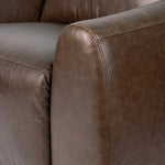 Introducing an Italian-inspired modern recliner chair. Sectional features waterfall seating, curved arms, adjustable headrests, articulating footrests and rounded back corners. The concealed power motion adjusts comfort level. There is a six-motor maximum per power outlet. Each motor comes with a two-year warranty. Amethyst Home provides interior design, new home construction design consulting, vintage area rugs, and lighting in the Dallas metro area.