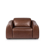 Introducing an Italian-inspired modern recliner chair. Sectional features waterfall seating, curved arms, adjustable headrests, articulating footrests and rounded back corners. The concealed power motion adjusts comfort level. There is a six-motor maximum per power outlet. Each motor comes with a two-year warranty. Amethyst Home provides interior design, new home construction design consulting, vintage area rugs, and lighting in the Houston metro area.
