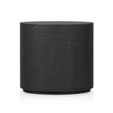 Featuring Amelia Black Linen Oval Nightstand by Four Hands at Amethyst Home. Uniquely made from black-painted linen, a beautifully curved nightstand shapes four drawers for generous bedside storage.Overall Dimensions: 26.00"w x 20.00"d x 24.00"hWeight : 87.08 lbsMaterials: Painted Linen, Engineered Hardwood. Amethyst Home provides interior design, new home construction design consulting, vintage area rugs, and lighting in the Winter Garden metro area.
