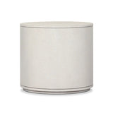 Uniquely made from ivory-painted linen, a beautifully curved nightstand shapes a single drawer and an open cubby for generous bedside storage Amethyst Home provides interior design, new home construction design consulting, vintage area rugs, and lighting in the Boston metro area.