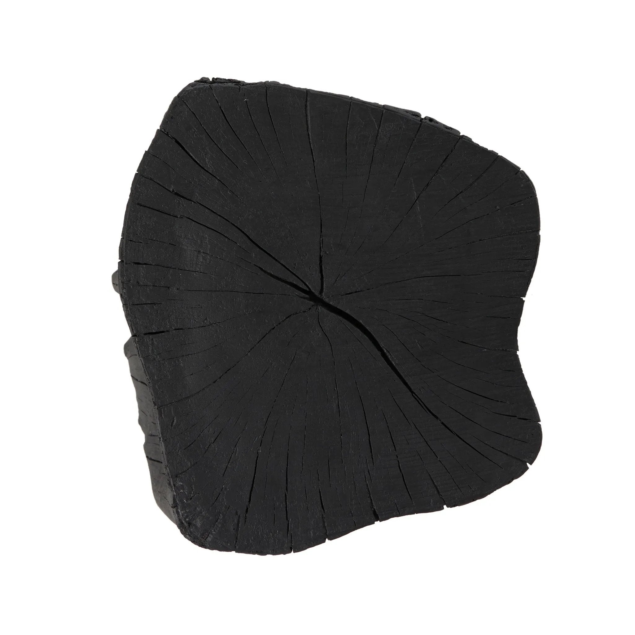 Ground any room with a style inspired by the beautiful simplicity of nature. Made of black-finished resin, the form for this special piece is molded from a tree trunk, then cast in resin to recreate the same shape and texture of the trunk — talk about a true statement piece Amethyst Home provides interior design, new home construction design consulting, vintage area rugs, and lighting in the Newport Beach metro area.