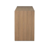 Crafted from sandy solid oak in a waterfall silhouette, this storage-driven dresser adds a touch of contemporary simplicity to your bedroom. A bullnose edge and oval iron drawer pulls add variety.As enthusiasts of modern design at Amethyst, we love the designer inspired Analisa 9 Drawer Dresser - Sandy Oak. Amethyst Home provides interior design, new home construction design consulting, vintage area rugs, and lighting in the Winter Garden metro area.