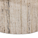 Classic — and classy. This rectangular coffee table is made from white travertine with tessellated columns, for a Greco-Roman look that elevates any living space it's styled in.As fans of natural materials at Amethyst, we love the designer inspired Angelo Coffee Table. Amethyst Home provides interior design, new home construction design consulting, vintage area rugs, and lighting in the Newport Beach metro area.