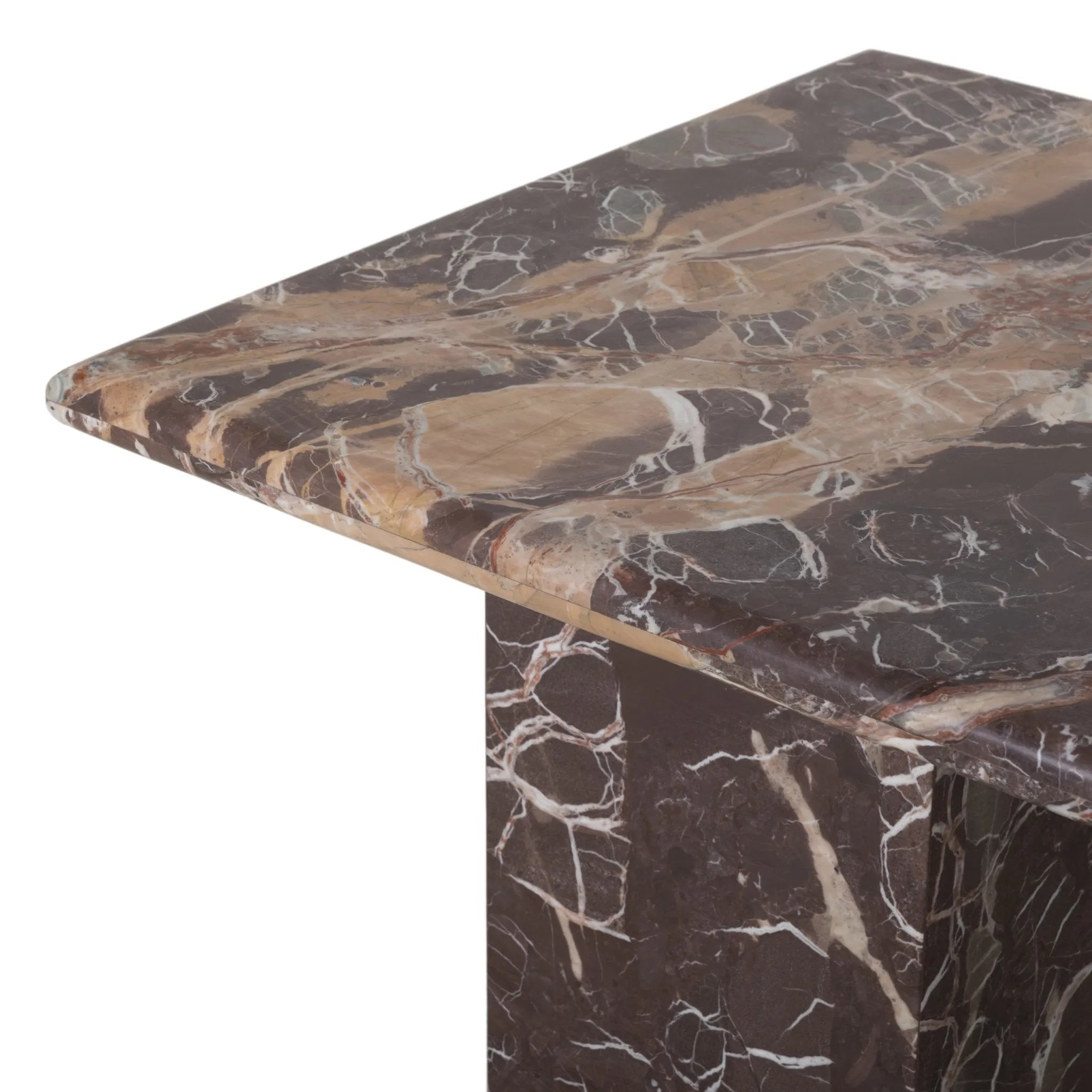 Featuring Arum Merlot Marble Desk by Four Hands at Amethyst Home. Made entirely from solid marble, a stately, sculptural desk makes a major style statement.Overall Dimensions: 60.00"w x 30.00"d x 30.00"hWeight : 257.60 lbsMaterials: Solid Marble. Amethyst Home provides interior design, new home construction design consulting, vintage area rugs, and lighting in the Alpharetta metro area.