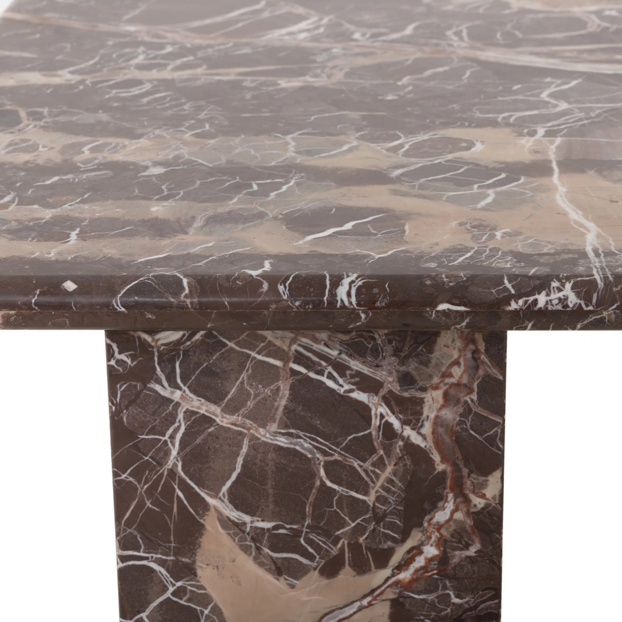 Featuring Arum Merlot Marble Desk by Four Hands at Amethyst Home. Made entirely from solid marble, a stately, sculptural desk makes a major style statement.Overall Dimensions: 60.00"w x 30.00"d x 30.00"hWeight : 257.60 lbsMaterials: Solid Marble. Amethyst Home provides interior design, new home construction design consulting, vintage area rugs, and lighting in the Winter Garden metro area.