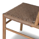 A Craftsman-inspired outdoor dining chair, with a deconstructed woven seat back for airy visual interest. Cover or store indoors during inclement weather and when not in use Amethyst Home provides interior design, new home construction design consulting, vintage area rugs, and lighting in the Miami metro area.
