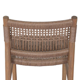 A Craftsman-inspired outdoor dining chair, with a deconstructed woven seat back for airy visual interest. Cover or store indoors during inclement weather and when not in use Amethyst Home provides interior design, new home construction design consulting, vintage area rugs, and lighting in the Portland metro area.